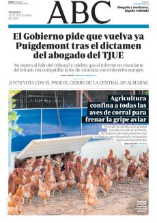 AGRICULTURA CONFINA A TODAS LAS AVES DE CORRAL PARA FRENAR LA GRIPE AVIAR