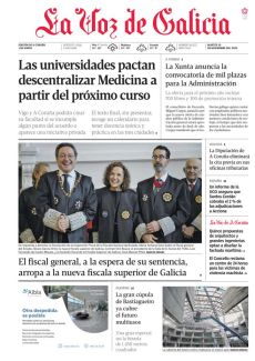 EL FISCAL GENERAL, A LA ESPERA DE SU SENTENCIA, ARROPA A LA NUEVA FISCALA SUPERIOR DE GALICIA