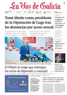 TOMÉ DIMITE COMO PRESIDENTE DE LA DIPUTACIÓN DE LUGO TRAS LAS DENUNCIAS POR ACOSO SEXUAL
