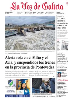 ALERTA ROJA EN EL MIÑO Y EL AVIA, Y SUSPENDIDOS LOS TRENES EN LA PROVINCIA DE PONTEVEDRA