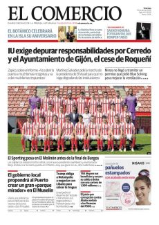 EL SPORTING POSA EN EL MOLINÓN ANTES DE LA FINAL DE BURGOS