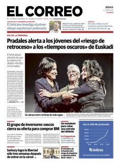 PRADALES ALERTA A LOS JÓVENES DEL «RIESGO DE RETROCESO» A LOS «TIEMPOS OSCUROS» DE EUSKADI