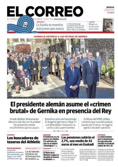 EL PRESIDENTE ALEMÁN ASUME EL «CRIMEN BRUTAL» DE GERNIKA EN PRESENCIA DEL REY