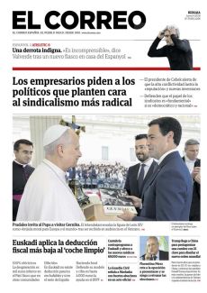 PRADALES INVITA AL PAPA A VISITAR GERNIKA.
