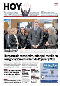 VISITA REAL EN EL STAND DE EXTREMADURA EN FITUR