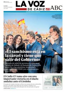 «EL SANCHISMO ESTÁ EN LA CÁRCEL Y TIENE QUE SALIR DEL GOBIERNO»