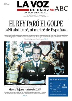 EL REY PARÓ EL GOLPE «NI ABDICARÉ, NI ME IRÉ DE ESPAÑA»