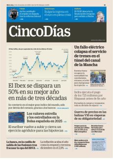 EL IBEX SE DISPARA UN 50% EN SU MEJOR AÑO EN MÁS DE TRES DÉCADAS