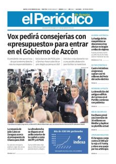 VOX PEDIRÁ CONSEJERÍAS CON «PRESUPUESTO» PARA ENTRAR EN EL GOBIERNO DE AZCÓN