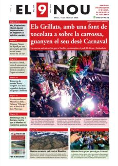 ELS GRILLATS, AMB UNA FONT DE XOCOLATA A SOBRE LA CARROSSA, GUANYEN EL SEU DESÈ CARNAVAL