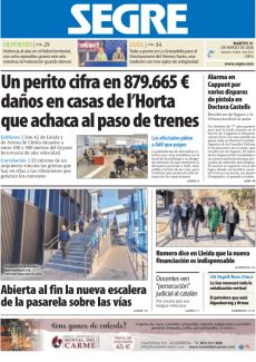 ABIERTA AL FIN LA NUEVA ESCALERA DE LA PASARELA SOBRE LAS VÍAS