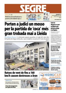 PORTEN A JUDICI UN MOSSO PER LA PARTIDA DE ‘COCA’ MÉS GRAN TROBADA MAI A LLEIDA