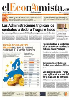 ESPAÑA APLICA UN TIPO MÁXIMO DEL IRPF 20 PUNTOS SUPERIOR A LA MEDIA EUROPEA