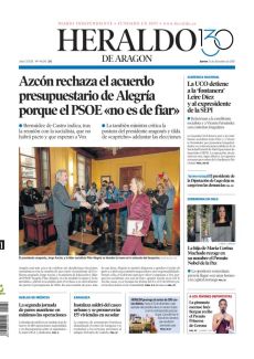 AZCÓN RECHAZA EL ACUERDO PRESUPUESTARIO DE ALEGRÍA PORQUE EL PSOE «NO ES DE FIAR»