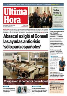 COLAPSO EN EL COMEDOR DE UN HOTEL