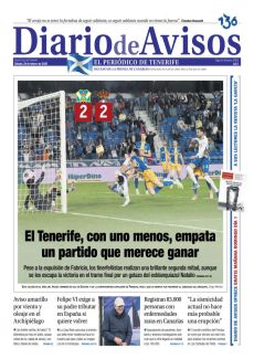 EL TENERIFE, CON UNO MENOS, EMPATA UN PARTIDO QUE MERECE GANAR