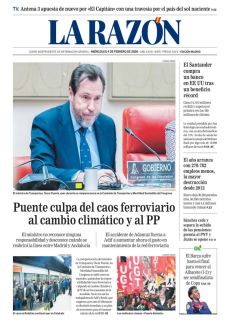 PUENTE CULPA DEL CAOS FERROVIARIO AL CAMBIO CLIMÁTICO Y AL PP