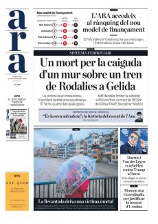 UN MORT PER LA CAIGUDA D’UN MUR SOBRE UN TREN
DE RODALIES A GELIDA