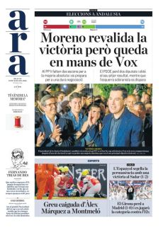 MORENO REVALIDA LA VICTÒRIA PERÒ QUEDA EN MANS DE VOX