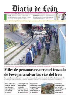 MILES DE PERSONAS RECORREN EL TRAZADO DE FEVE PARA SALVAR LAS VÍAS DEL TREN