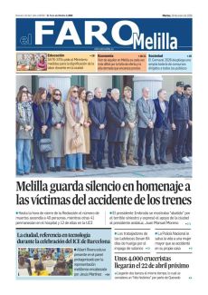 MELILLA GUARDA SILENCIO EN HOMENAJE A LAS VÍCTIMAS DEL ACCIDENTE DE LOS TRENES
