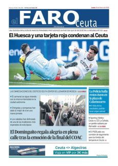 EL HUESCA Y UNA TARJETA ROJA CONDENAN AL CEUTA