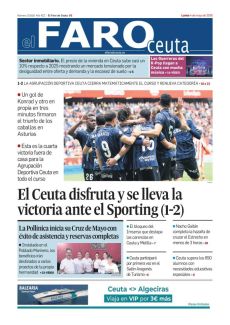 EL CEUTA DISFRUTA Y SE LLEVA LA VICTORIA ANTE EL SPORTING (1-2)