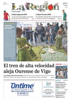 EL TREN DE ALTA VELOCIDAD ALEJA OURENSE DE VIGO