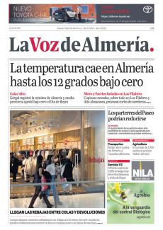 LATEMPERATURACAEENALMERÍA HASTA LOS 12 GRADOS BAJO CERO