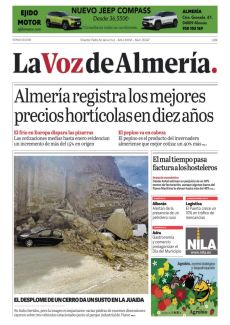 EL DESPLOME DE UN CERRO DA UN SUSTO EN LA JUAIDA