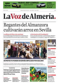 REGANTES DEL ALMANZORA CULTIVARÁN ARROZ EN SEVILLA
