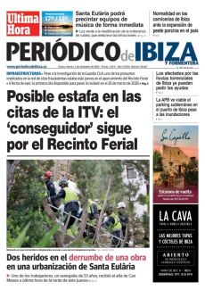 DOS HERIDOS EN EL DERRUMBE DE UNA OBRA EN UNA URBANIZACIÓN DE SANTA EULÀRIA