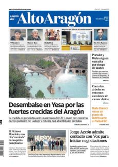 DESEMBALSE EN YESA POR LAS FUERTES CRECIDAS DEL ARAGÓN
