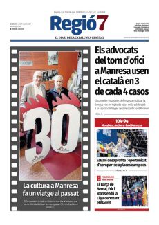 LA CULTURA A MANRESA FA UN VIATGE AL PASSAT ELS ADVOCATS DEL TORN D’OFICI A MANRESA USEN EL CATALÀ EN 3 DE CADA 4 CASOS