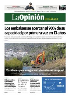 15 MILLONES PARA ARREGLAR CARRETERAS TRAS EL TEMPORAL