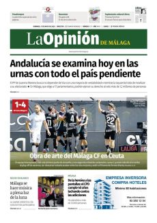 OBRA DE ARTE DEL MÁLAGA CF EN CEUTA