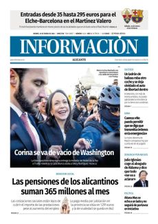 CORINA SE VA DE VACÍO DE WASHINGTON